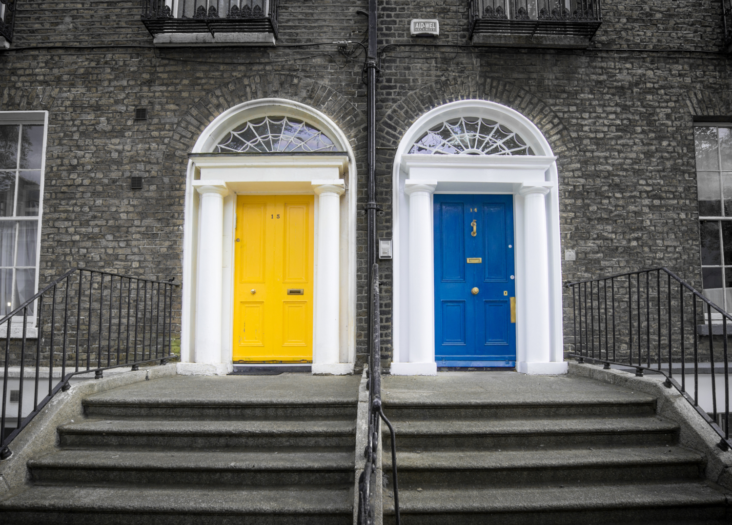 Blue And Yellow Doors