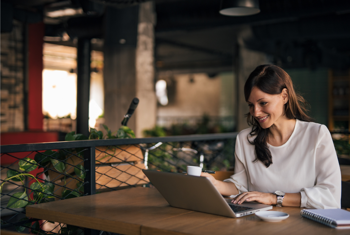 Woman On Computer