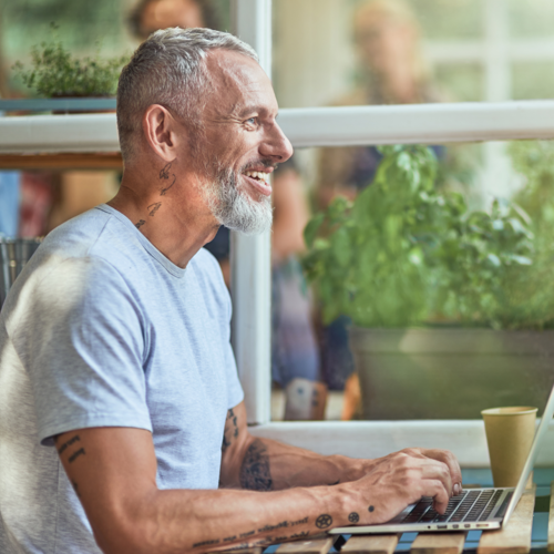 Man Working With His Laptop (2)